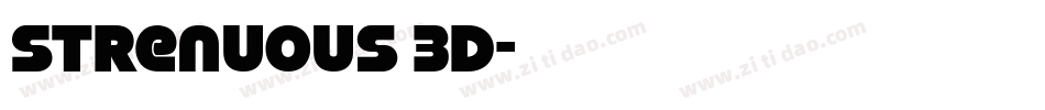 Strenuous 3D字体转换